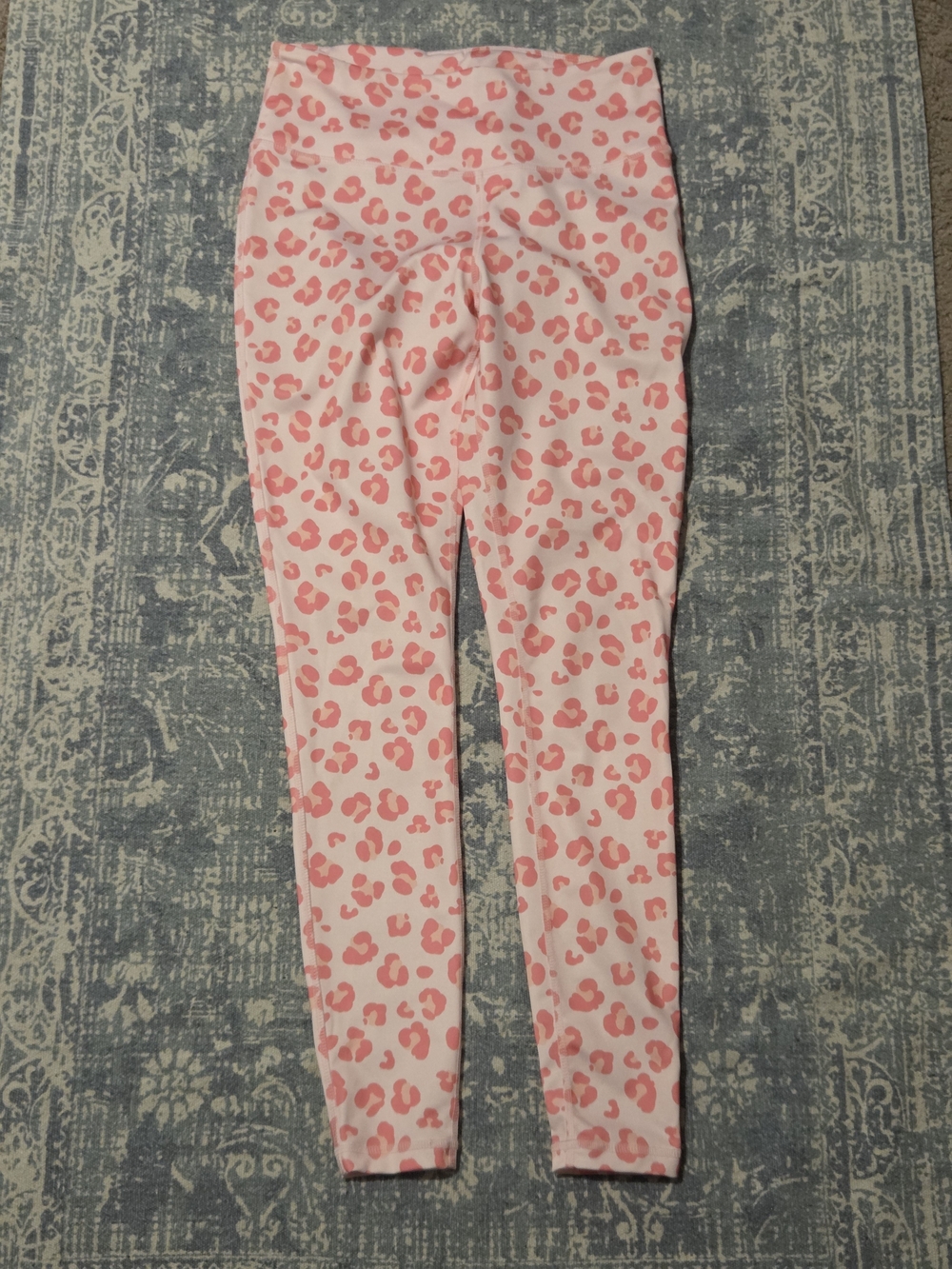Small High-Rise Pink Leopard Print Leggings By Cabana By Crown & Ivy